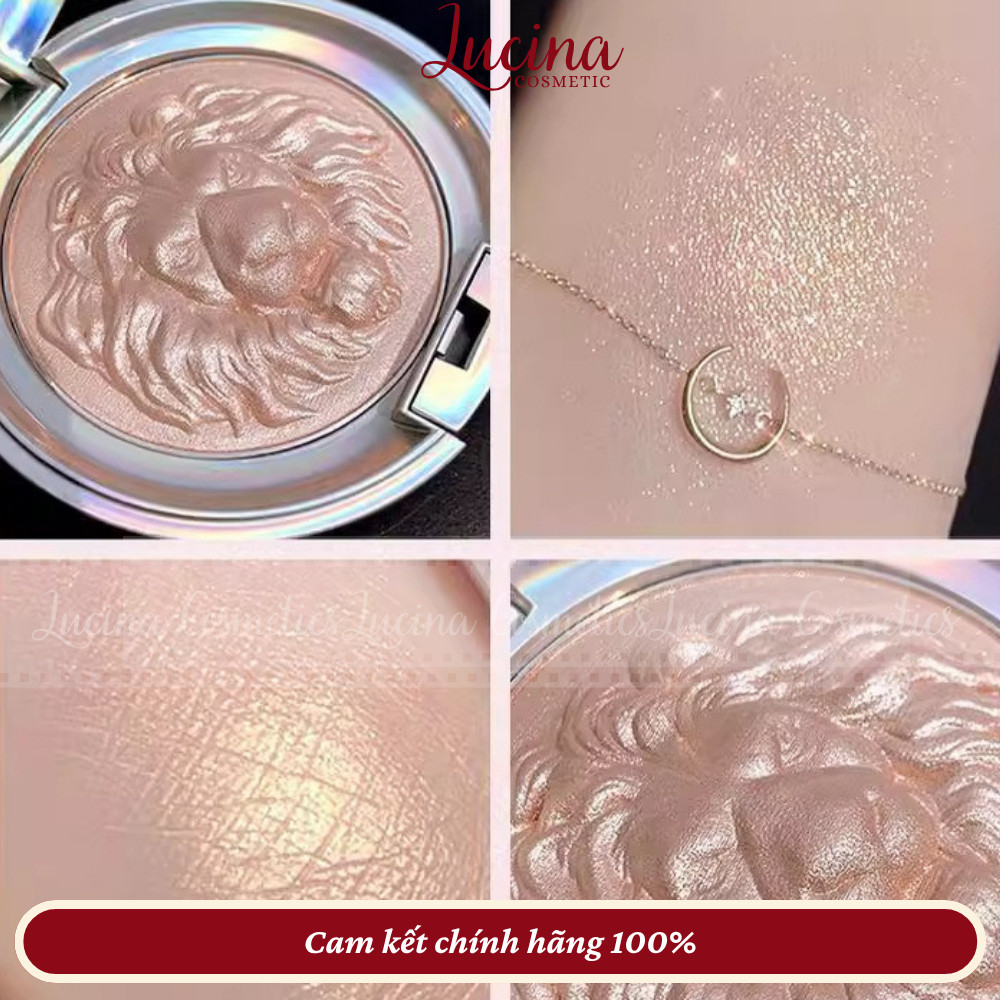 Phấn Bắt Sáng Highlight Lion Gloss Powder Lion Siêu Mịn, Lên Màu Chuẩn, Căng Bóng Tự Nhiên, Phấn Bám Lên Màu Đẹp