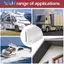 <cosyh>Self Stick Rain Gutter for Roof Drain Diverter For Cars Vans RVs and Boats White