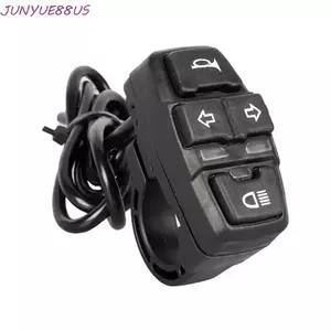 Công tắc đèn xe đạp điện JUNYUE88US, Điều khiển còi Đèn pha DK336 Đèn tín hiệu, Phụ kiện xe tay ga Đèn xoay 36V / 48V Tay cầm công tắc còi Ebike chống trượt