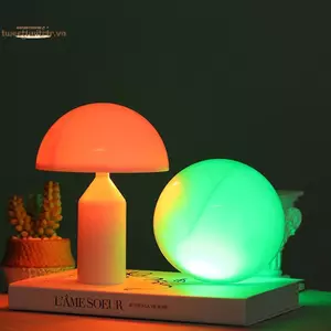 TRTR 1 Cảm Biến Cảm Ứng Nấm Đèn Ngủ Pating Đèn LED Cho Phòng Trẻ Em Mềm Đầu Giường Ánh Sáng Môi Trường Xung Quanh VN