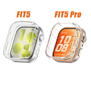 [Dây đeo + Vỏ trong suốt] Dây đeo silicon chống nước nhiều màu tương thích cho Huawei Watch Fit 5 Fit5 Pro