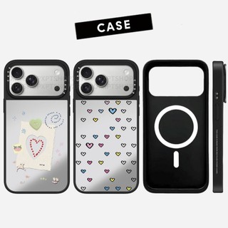 Ốp điện thoại cứng hình trái tim tình yêu dâu tây từ tính cho iPhone 17 Pro Max 17 Air 16 Plus 15 14 13 12 11 Vỏ chống sốc