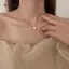 AqToCna Mặt Dây Chuyền Nelace Nữ Thời Trang Đơn Giản Sáng Bóng Xương Đòn Dây Chuyền Trang Sức Cưới Tiệc AqToCna