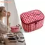 Túi đựng đồ FAVORITEGOODS, Túi trang điểm thiết kế dây kéo kẻ sọc đỏ, Túi đựng mỹ phẩm cầm tay cầm tay dành cho nữ bé gái