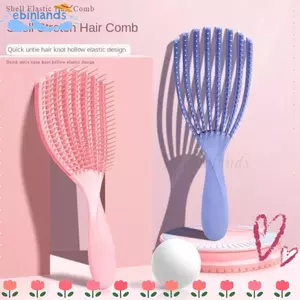 Lược Massage EBINLANDS, Bàn Chải Tóc Rỗng Chống Tĩnh Điện Rỗng Rỗng, Dụng Cụ Tạo Kiểu Tóc Đa Năng Di Động Chất Lượng Cao