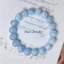 Muối Sữa Chất Lượng Cao Aquamarine Tự Nhiên Aquamarine Vòng Tay Bạn Gái Quà Tặng Tinh Tế Trắng Ngọt Ngào Bạn Gái