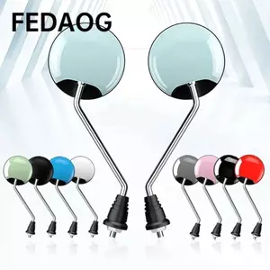 FEDAOG 1 Cặp Gương Chiếu Hậu Xe Đạp Điện, Mirro Phản Quang Xoay 360 Độ Đa Năng, Retrofit Convex Nhiều Màu Sắc 8 Mm Chủ Đề Gương Ngược Cho Yadei Lovemai
