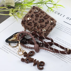 Châu Âu Mỹ Xuyên Biên Giới Da Báo In Túi Vòng Cổ Retro Độc Đáo Hợp Thời Trang Dây Chuyền Ánh Sáng Sang Trọng Niche Thiết Kế Vòng Cổ