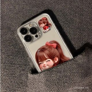 Ốp điện thoại hoạt hình hoạt hình Cô gái đuôi ngựa cao Thích hợp cho iPhone 11promax 11 12 13 14 promax 17promax 17 16 15 pro max xr xs 12promax Vỏ bảo vệ trong suốt chống sốc