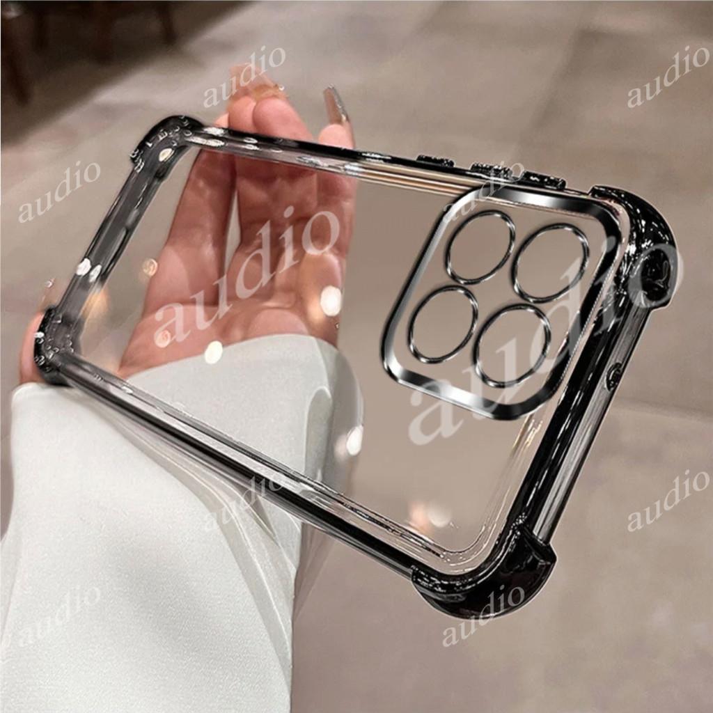 Ốp điện thoại trong suốt mạ bốn góc cho Xiaomi 17T Pro 5G cho Xiaomi 17T Pro 17TPro Xiaomi17T Pro 5G Ốp lưng silicon mềm chống sốc sang trọng cho Xiaomi 17TPro 5G