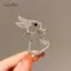 AqToCna Vintage Kim Cương Giả Thỏ Thổ Cẩm Dành Cho Nữ Dễ Thương Thời Trang Đơn Giản Nơ Thỏ Động Vật Văn Phòng Thổ Cẩm Hoạt Hình Tinh Tế Chân Quà Tặng AqToCna