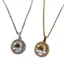 Vòng cổ mặt dây chuyền Zircon biển Sunrise - Men mạ vàng tròn Zircon - Có thể điều chỉnh 41-50cm 5g Unisex