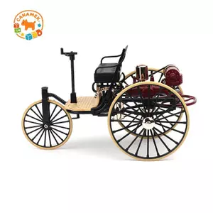 CANAMEK 1Pc 1: 12 1886 Vintage Xe Cổ Điển Số 1 Hợp Kim Xe Mô Hình Mô Phỏng Xe Ba Xe Kéo Ba Đồ Chơi Cho Trẻ Em Bộ Sưu Tập Quà Tặng CSF
