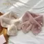 PNPIA- Nữ Lông Thỏ Lông Khăn Đeo Chéo Mùa Đông Ấm Áp Ne Bao Cổ Khăn Cho Bé Gái Hàn Quốc Chống Gió Ngọc Trai Sang Trọng Snood Neerchief