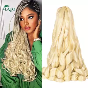 Springevenstar 20 Inch Pre Co Giãn Bouncy Locs Bện Tóc Tổng Hợp Rời Xoăn Phần Mở Rộng Cho Người Mỹ gốc Phi Mặc Springevenstar
