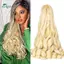 Springevenstar 20 Inch Pre Co Giãn Bouncy Locs Bện Tóc Tổng Hợp Rời Xoăn Phần Mở Rộng Cho Người Mỹ gốc Phi Mặc Springevenstar