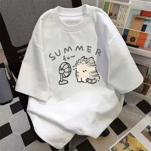 Áo phông unisex form rộng chất cotton su, họa tiết chữ summmerr, siêu đẹp, thời trang cá tính - chang3158