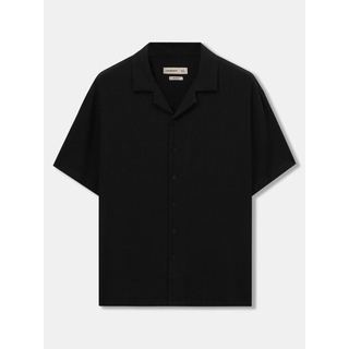 Áo Sơ Mi Nam ICONDENIM Tay Ngắn Linen Cuban Sandrift Form Relaxed SMID0397