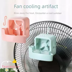 TOPTOOLCX 1 Bộ Dụng Cụ Làm Mát Quạt, Thêm Đá Viên Với 4 Phụ Kiện Làm Mát Quạt Đá, Bộ Dụng Cụ Quạt Treo Di Động Có Thể Tái Sử Dụng Chức Năng Nhà
