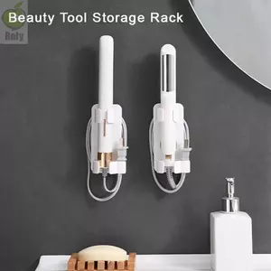 Dụng cụ sắp xếp máy sấy tóc ROLY, Giá lưu trữ Abs Giá đỡ máy duỗi tóc tiết kiệm không gian, Giá đỡ máy duỗi tóc treo tường chất lượng cao tại nhà