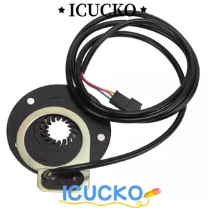 ICUCKO Cảm biến hỗ trợ đạp xe đạp điện, 5 nam châm, vỏ ABS bền, dây dài 90cm, phụ kiện xe đạp điện trợ lực