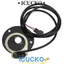 ICUCKO Cảm biến hỗ trợ đạp xe đạp điện, 5 nam châm, vỏ ABS bền, dây dài 90cm, phụ kiện xe đạp điện trợ lực