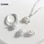 KUZHEN Tinh Tế Giả Ngọc Trai Bướm Hoa Bông Tai Nhẫn Nelace Bộ Cưới Cho Nữ Thời Trang Mạ Bạc Cô Dâu Trang Sức Dự Tiệc Quà Tặng HOT