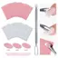 Springevenstar 5 / 10 Tờ Nail Cuticle Pusher Cát tự dính 100#180#240# Flake File Trimming Nails Pre Polishing Sandpaper Set Dụng cụ làm móng Springevenstar