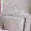Nhíp Tóc Cưới Tiara Pha Lê Cô Dâu Tiara Vương Miện Màu Bạc Diadem Veil Tiaras Cưới Phụ Kiện Tóc Mũ Đội Đầu Trang Sức VN