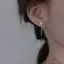 Nhíp Màu Bạc Bất Đối Xứng Ngôi Sao Tòn Ten Bông Tai Nữ Thời Trang Và Thanh Lịch Bốn Mũi Ngôi Sao Bông Tai Dự Tiệc Quà Tặng Cô Gái VN