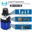 4 3590S-2-103L 10K Ohm Máy Đo Điện Áp Xoay 10 Xoay Dây Vết Thương Đa Biến Wirewound Potentiometer