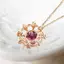 Vòng cổ mặt dây chuyền Tourmaline màu hồng FANCIME Le Petit Royal "Victoria"