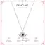 FANCIME "Soluna Nexus" Thạch Anh Tím Tháng Hai Vòng Cổ Bạc Sterling