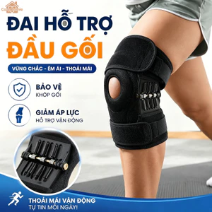 Đai nẹp đầu gối cải tiến, giảm áp lực lên đầu gối, chống trơn trượt và thoáng khí, dễ điều chỉnh và có nhiều kích cỡ.