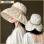 Mũ xô, Mũ ngư dân vành rộng có thể điều chỉnh, Chống nắng thời trang Mũ chống nắng dây rút thoáng khí dành cho nữ