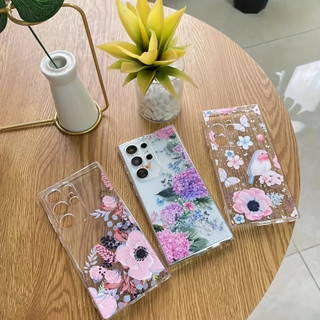 Hoa Hồng Giá Trị Cao Thích Hợp Cho Samsung A12 S23 S25 A355G A06 A225G S23PLUS S22 A02S A265G S24PLUS A165G Vỏ Mềm Trong Suốt Chống Sốc Bao Gồm Tất Cả