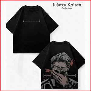YB1 Jujutsu Kaisen 110cm-6XL Anime Tay Ngắn Top Itadori Yuji Áo Thun Mùa Hè BY1