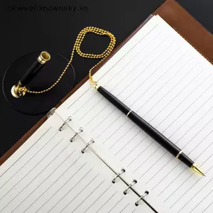 MỚI Stiy Để Bàn Bút Có Dây Xích Cố Định Ngân Hàng Bút Chữ Ký Kim Loại Cho Văn Phòng Khách Sạn Ngân Hàng Văn Phòng SKY