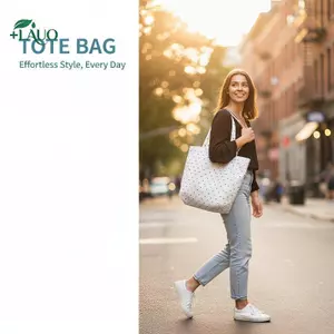 Túi Tote chấm bi thông thường Springevenstar dành cho nữ Vải bền bỉ Dung tích cao Lý tưởng cho những chuyến đi cuối tuần Springevenstar