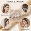 Gold LeafS Băng đô cưới thanh lịch Băng đô hợp kim chống trượt