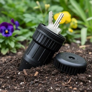 Vườn Mới Xanh Phong Cách Cỏ Rắc Đầu Chìa Khóa Hộp Bảo Quản Chìa Khóa Ẩn Hộp Đựng Trang Trí Ngoài Trời