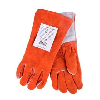 Hàn Quái Vật Hàn Găng Tay Hàn Da Bò Chịu Mài Mòn Nhiệt Độ Cao 500 Độ Dày Chống Cháy Vòng Cung Oxy Cách Nhiệt Lấy Cắn
