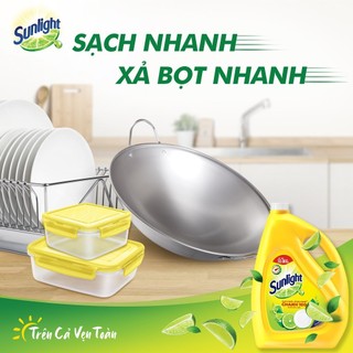 Nước Rửa Chén Bát Sunlight Chanh 100 Sạch Nhanh Xả Bọt Nhanh Rửa Sạch Dầu Mỡ 3.6kg