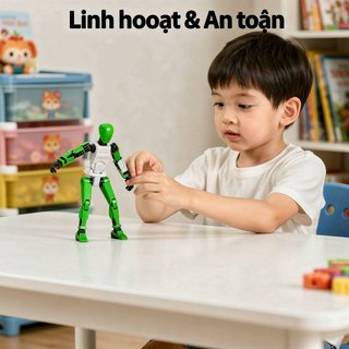 Nhân Vật Hành Động Robot Đồ Chơi Khớp Linh Hoạt Có Thể Tạo Ra Nhựa Trẻ Em Búp Bê Để Bàn Trang Trí Sưu Tập