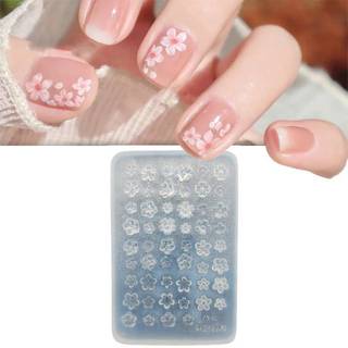 [Ktp] Silicone 3D Hoa Móng Tay Nghệ Thuật Khuôn Pháp Phong Cách Cứu Trợ Làm Móng Tay Trang Trí Mẫu