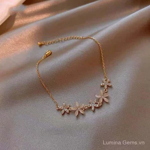 Opal Kim Cương Giả Vòng Tay Thời Trang Phù Hợp Với Bạn Gái Cùng Phong Cách Mặt Trăng Ngôi Sao Zircon Kéo Ra Có Thể Điều Chỉnh Nữ Ai