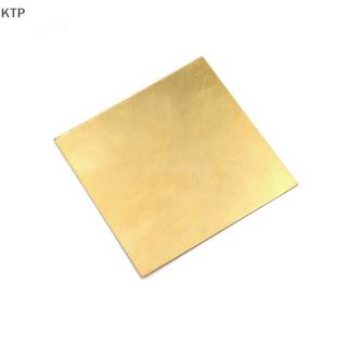 [KTP] Đồng thau kim loại mỏng tấm lá mỏng tấm dày 0.5mm/0.8mm/1mm/2mm 100x100mm Bộ phận tự làm