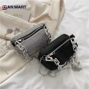 AN.MART 2022 Xu Hướng Mùa Hè Sang Trọng Thời Trang Du Lịch Đeo Vai Ví Bling Thiết Kế Kim Cương Túi Đeo Ngang Nhỏ Cho Nữ VN