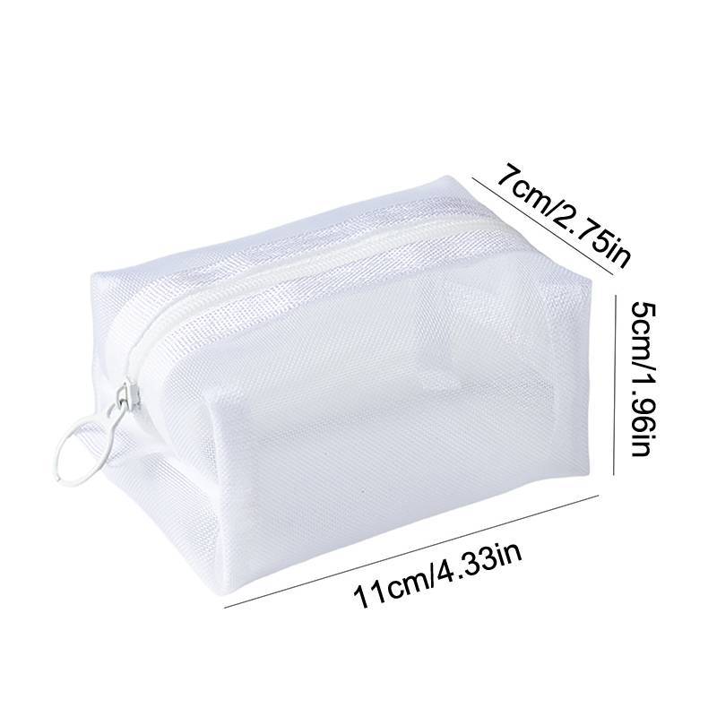AN.MART Lưới Túi Đựng Mỹ Phẩm Lipsti Túi Bảo Quản Ví Đựng Tiền Xu Hộp Đựng Tai Nghe Người Tổ Chức Cáp Dữ Liệu Thẻ ID Lưu Trữ Thẻ Ngân Hàng VN
