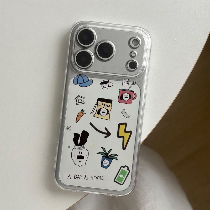 Ốp lưng vũ trụ chó nhỏ họa tiết tia sét cute iPhone 11/12/13/14/15/16/17 Pro Max